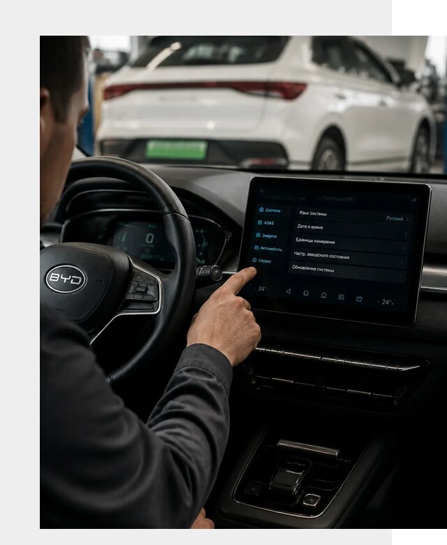 Русификация BYD E2 в Орске от 15407 р. | ФастМобиль-Рск под ключ
