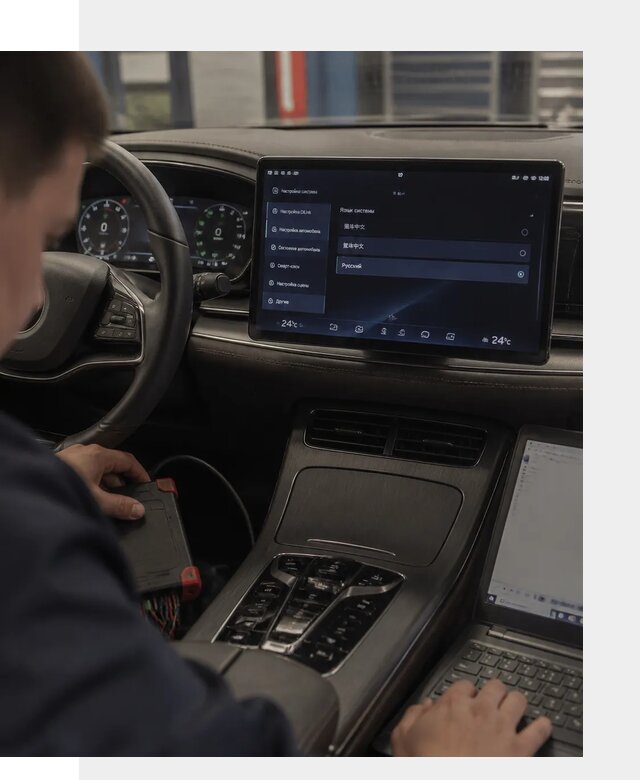 Русификация автомобиля BYD HAN для эксплуатации в Орске